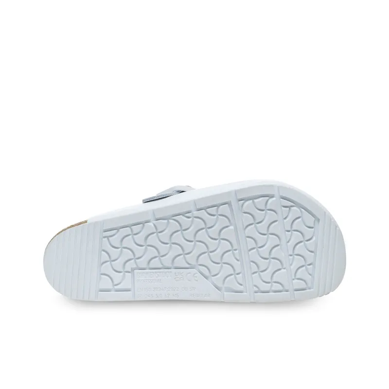 Birkenstock Boston Series Abrasion Resistant Slip Resistant Closed Toe Slippers Unisex White Narrow-6