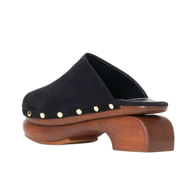 Staud Closed Toe Slippers 7.5cm Women's Black-3