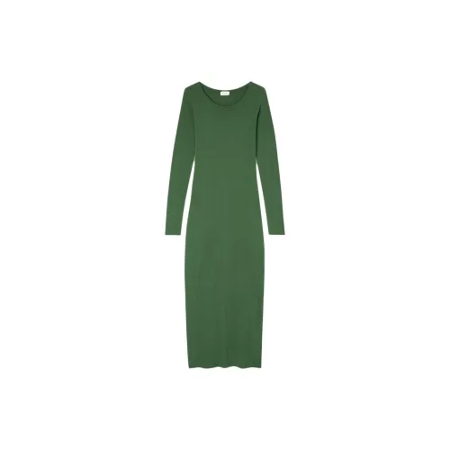 AMERICAN VINTAGE A.M Long-Sleeved Dresses Women's Basil Green Color