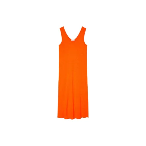 AMERICAN VINTAGE A.M Sleeveless Dresses Women's Retro Orange