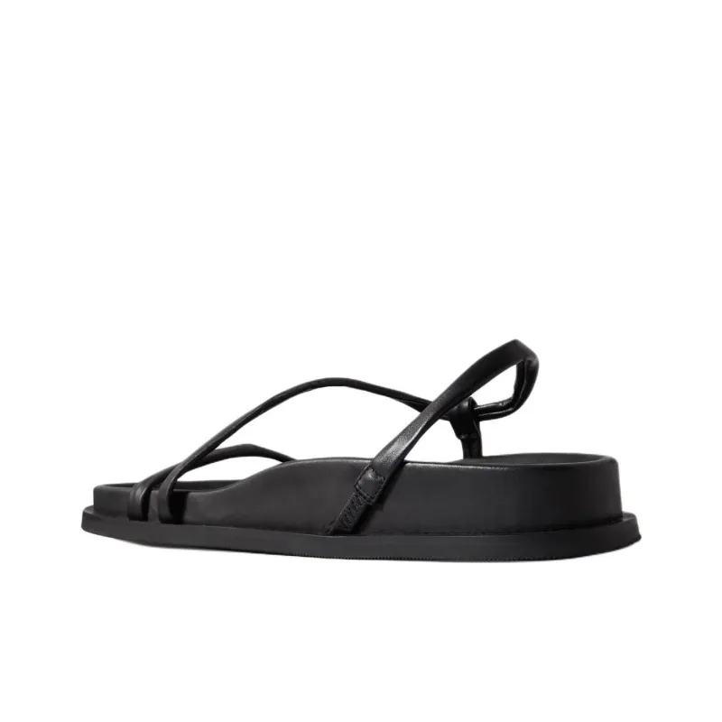 ST. AGNI Twist Strap Sandals Women's Black-2