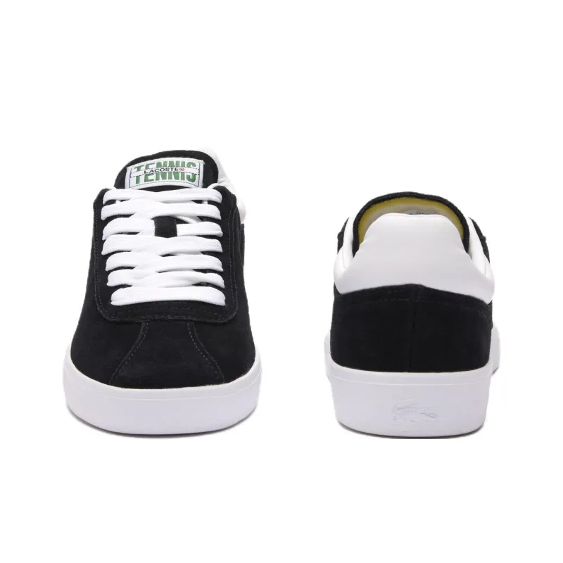 LACOSTE Low Top Skateboard Shoes Women's Black-3