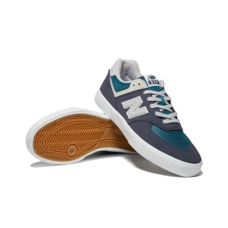 New Balance Numeric 574 Vulc Skateboarding Shoes 'Navy Grey'-3