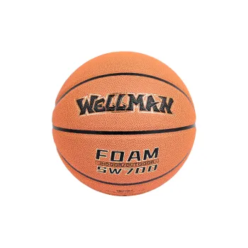 WELLman PU Basketball Classic Brown Size 7 Ball Training Match Unisex