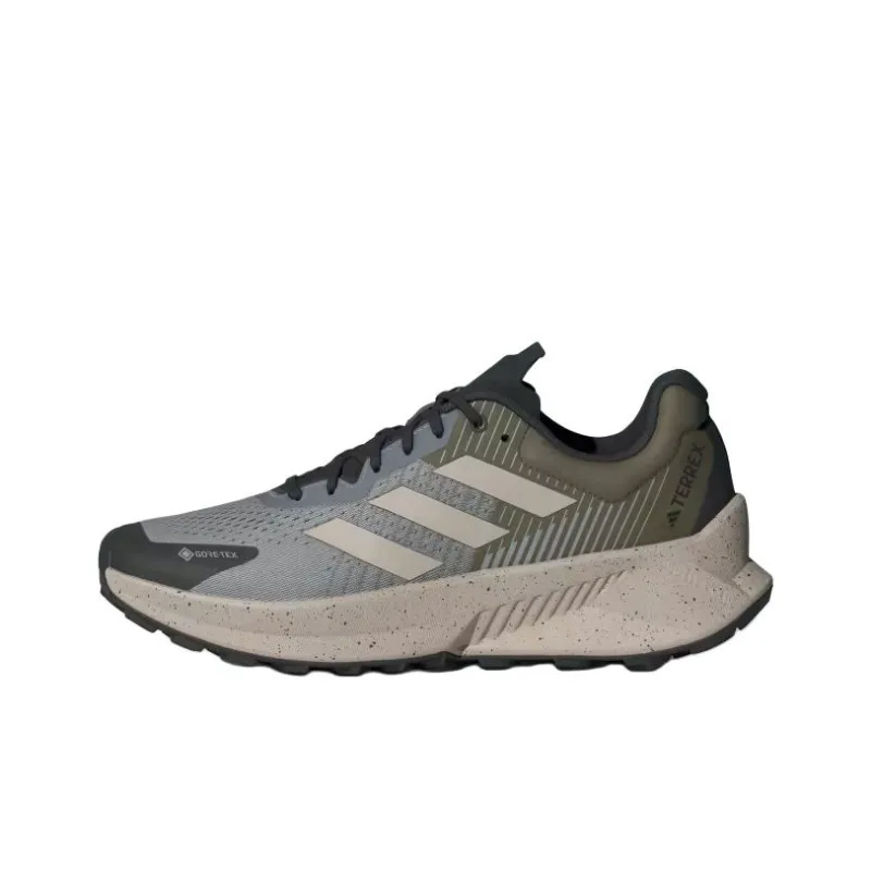 Adidas Terrex Soulstride Flow Gore Tex Charcoal Solid Grey Wonder Beige Olive Strata-0
