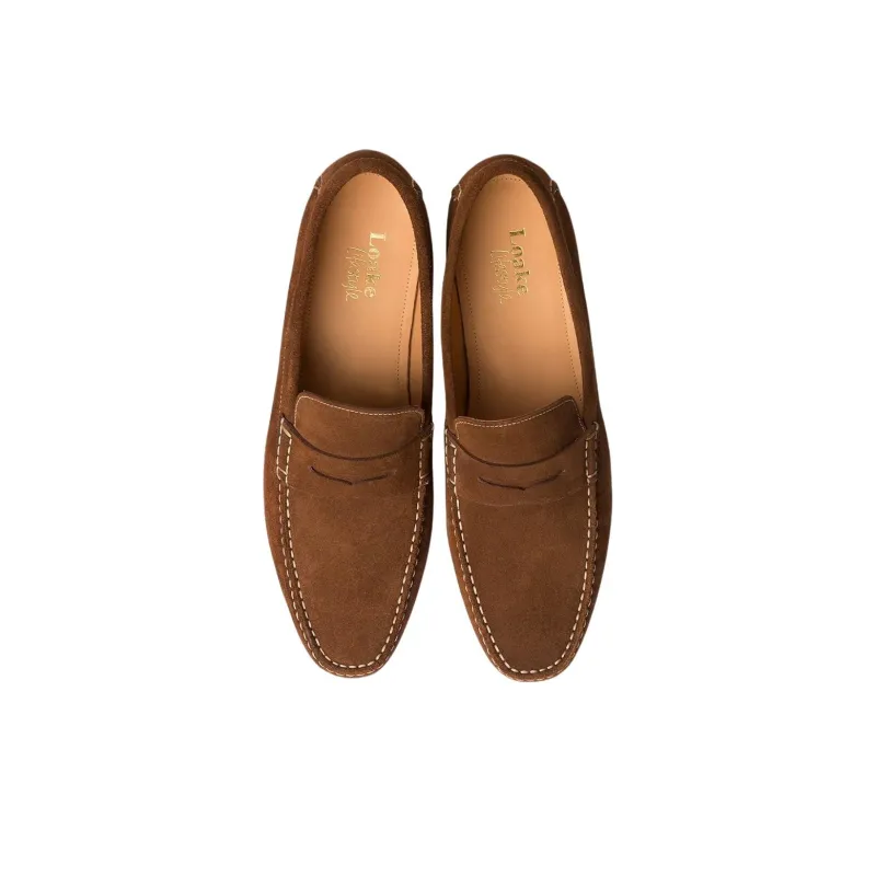 LOAKE Goodwood Loafers Men's Brown-3