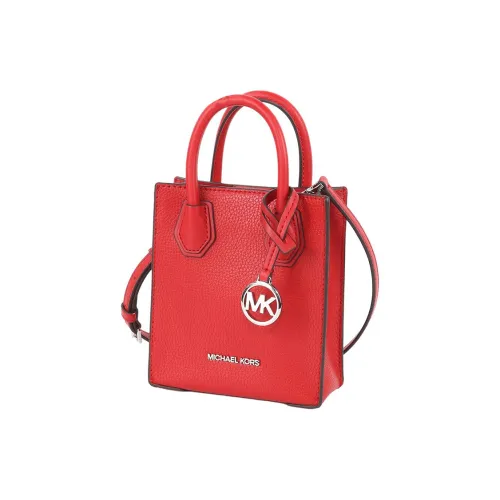 MICHAEL KORS Mercer Pebble Leather stayhomewithbags Bag, Shopping Bag, Portable Crossbody Bag, Shoulder Bag Mini Women's Bright Red