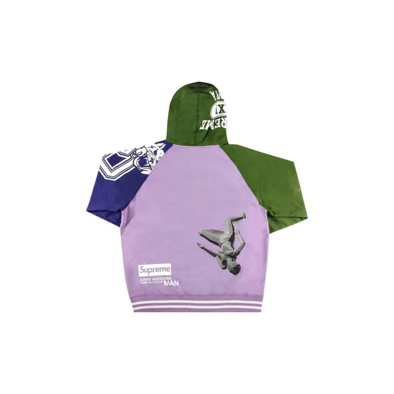 Supreme Junya Watanabe Cdg Man Zip Up Hooded Sweatshirt-1