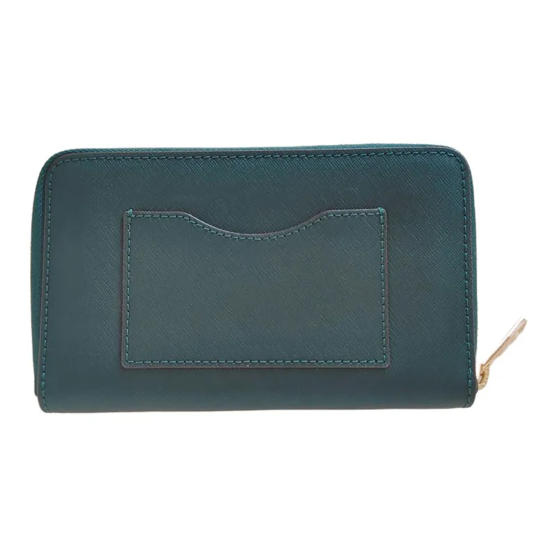 TORY BURCH Leather Wallet Mini Women's Green-4