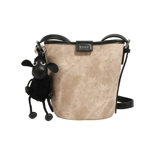 TOUTOU PU Crossbody Bag Medium Size Women's Brown