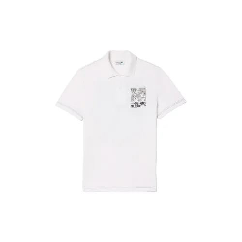 LACOSTE Polo Shirts Men White