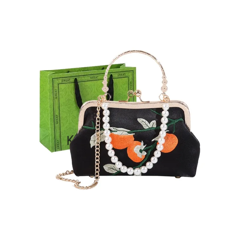KARUISHA Silk Handbag Shoulder Bag Women's-12