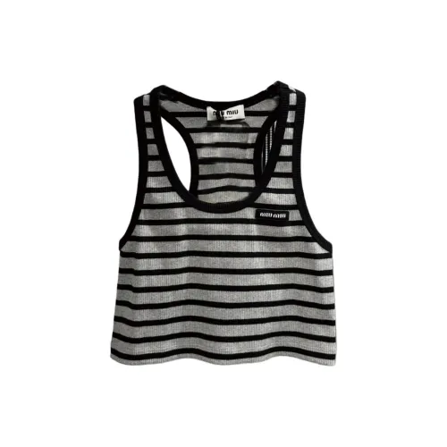 MIU MIU Tank Tops Women's Black