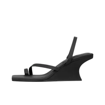 ST. AGNI Architectural Strap Sandals 7cm Women's Black