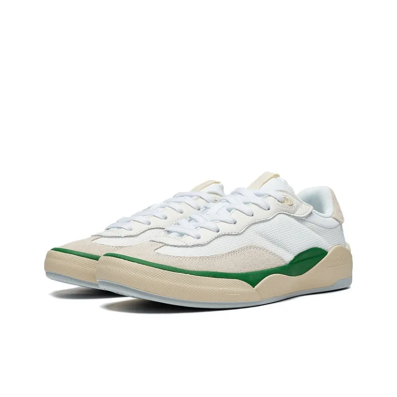 LiNing Skategeneral Low-Top Skateboard Shoes Men's Snow Egg Milk Gray-3