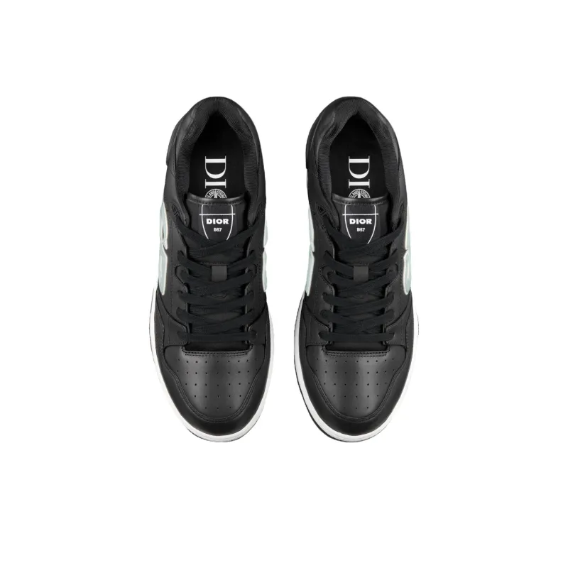 DIOR X Stone Island B57 Low Sneaker Black Light Green-3