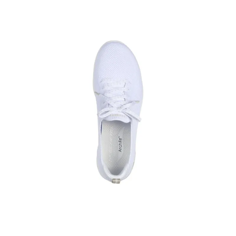 Skechers ARCH FIT REFINE Anti-Slip Wear-Resistant Low-Top Casual Shoes Women's White-3