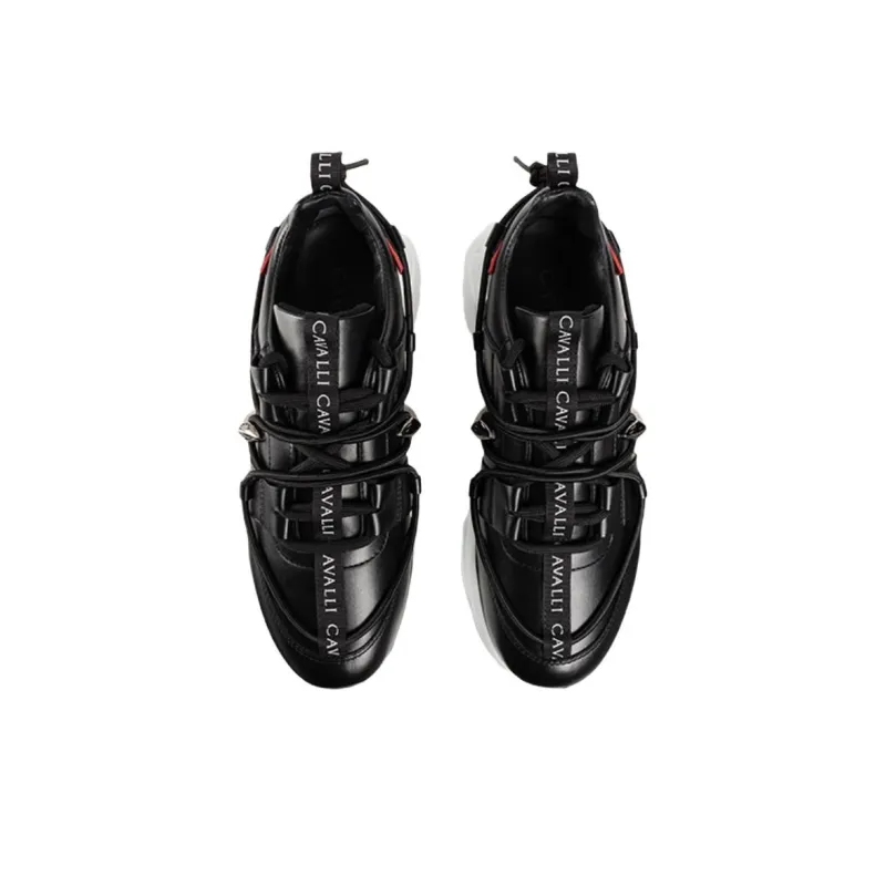 Roberto Cavalli RC Low-Top Casual Shoes Men's Black-3