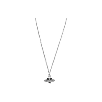 Vivienne Westwood Diamond Necklaces Unisex Silver