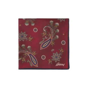 BRIONI Silk Silk Scarves Men's Red