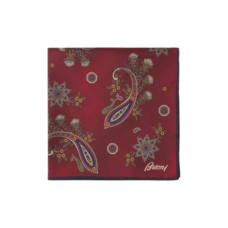 BRIONI Silk Silk Scarves Men's Red-0