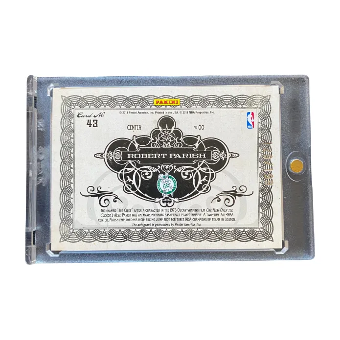 PANINI Robert, Parish, Star Card, Personal Autograph, Signature Card, Card Pass Sports Cards 1 Pc-1