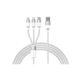 White 1.2m[Apple+Android+Type-C]3.5A Fast Charging