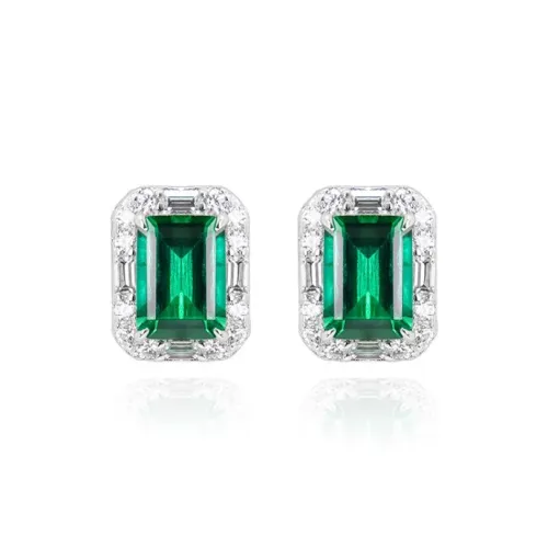 FUNNXI Artificial Gemstone Stud Earrings Women's