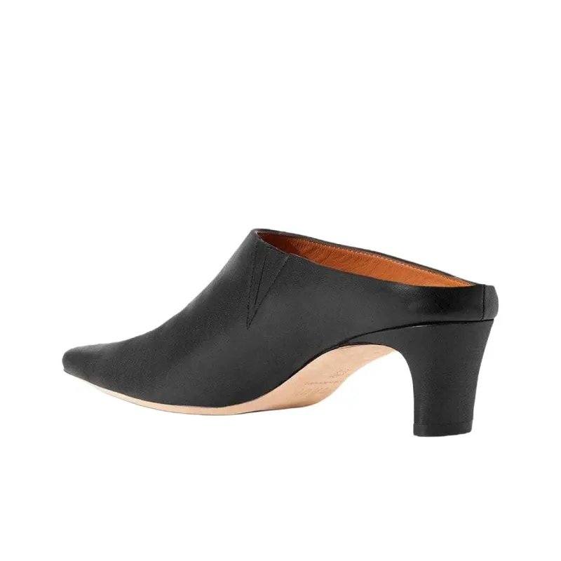 Staud Closed Toe Slippers 5.5cm Women's Black-3