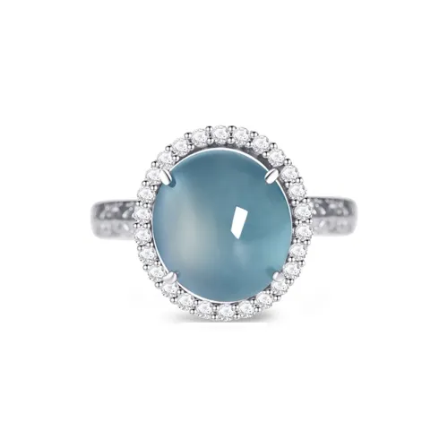 The Call Of The Heart Ice Glutinous Jadeite Rings Unisex