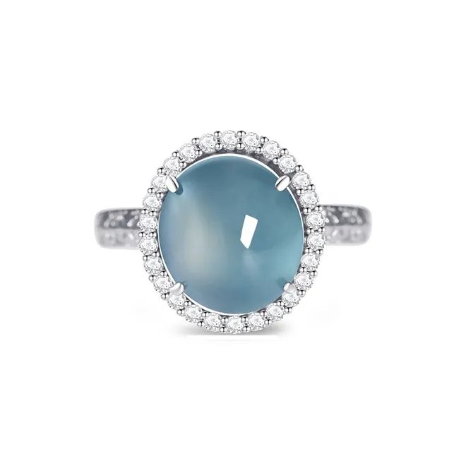 The Call Of The Heart Ice Glutinous Jadeite Rings Unisex-0
