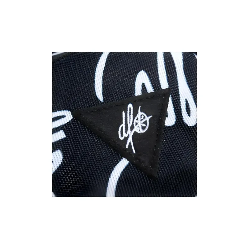 LiNing Artist DFT Collaboration Zip Closure Fabric Sling Bag Regular Unisex Black-3
