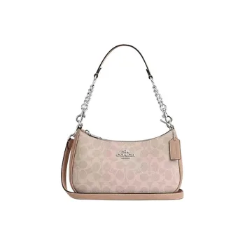 COACH Teri Artificial Leather With Recycled Leather Shoulder Bag Crossbody Bag Handbag Medium Size Women's Pink