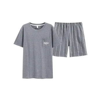 FENTENGCARE Pajama Set Men's Heather Gray