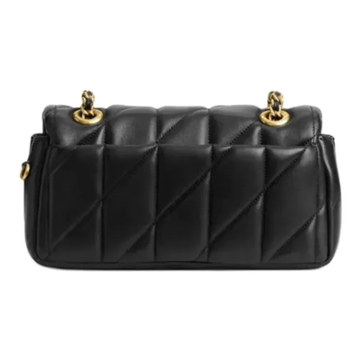COACH Tabby Sheepskin Pillow Bag Crossbody Bag Shoulder Bag Small Size Women's Black-2