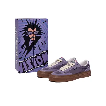 Vision Street Wear Flat Top Low Top Skateboard Shoes Unisex Taro Purple