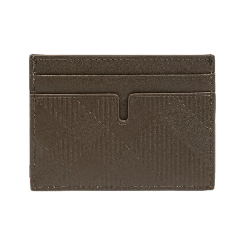Burberry Check-pattern Leather Card Holder-1
