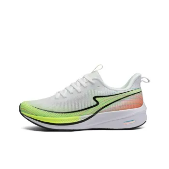 LPMX Cushioned Slip-Resistant Rebound Low-Top Carbon Plate Running Shoes Unisex Orange Red Neon Green