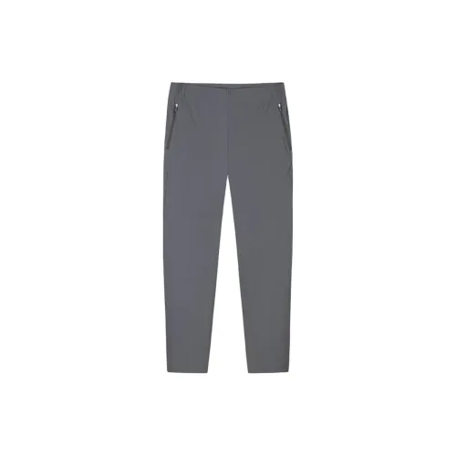 ANTA Champion All Weather Series Knitted Sweatpants Men Asphalt Gray