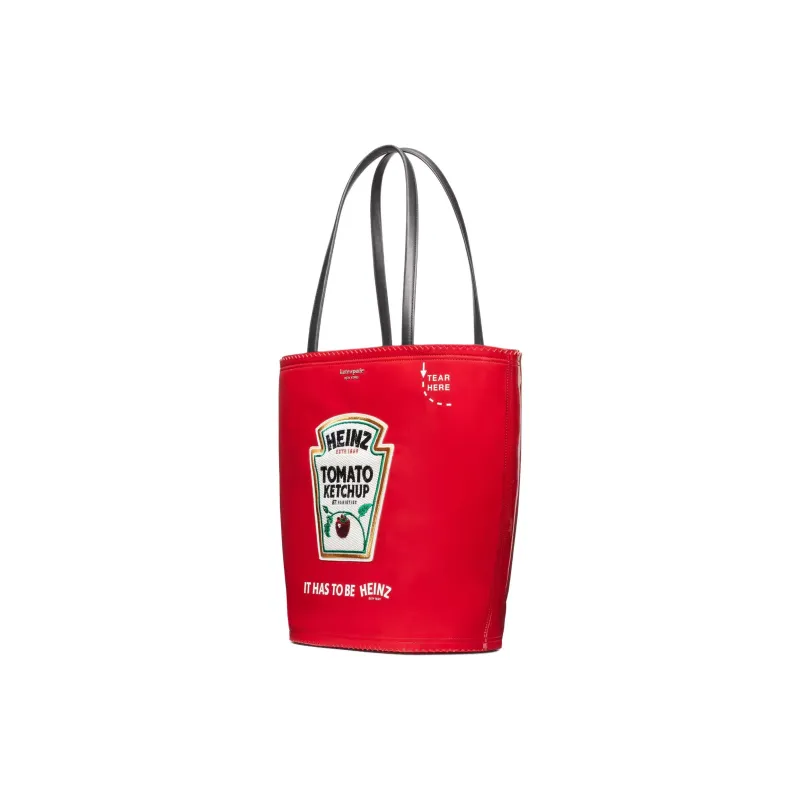Kate Spade X Heinz Synthetic Leather Tote Bag Shopping Bag Shoulder Bags Women's Tomato Sauce Red-1