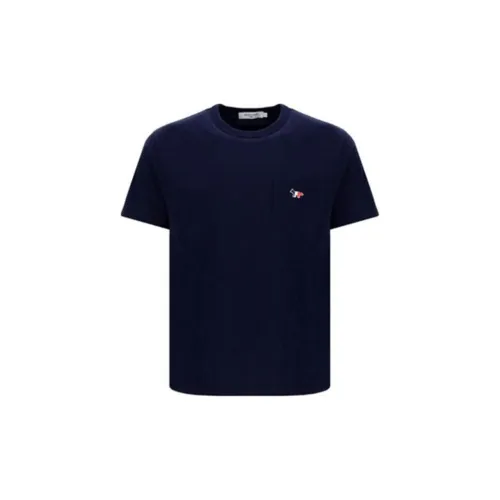 Maison Kitsune T-Shirts Men Blue