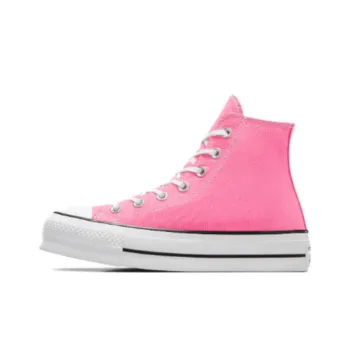 Converse All Star Lift Anti Slip And Wear Resistant Lightweight High Top Canvas Shoes Women's Pink