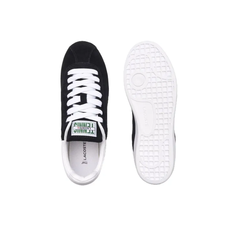LACOSTE Low Top Skateboard Shoes Women's Black-4