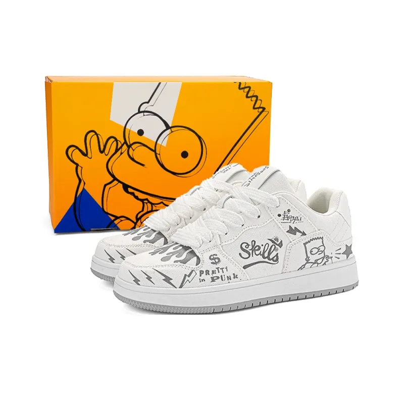 The Simpsons Low Top Skateboard Shoes Unisex-33