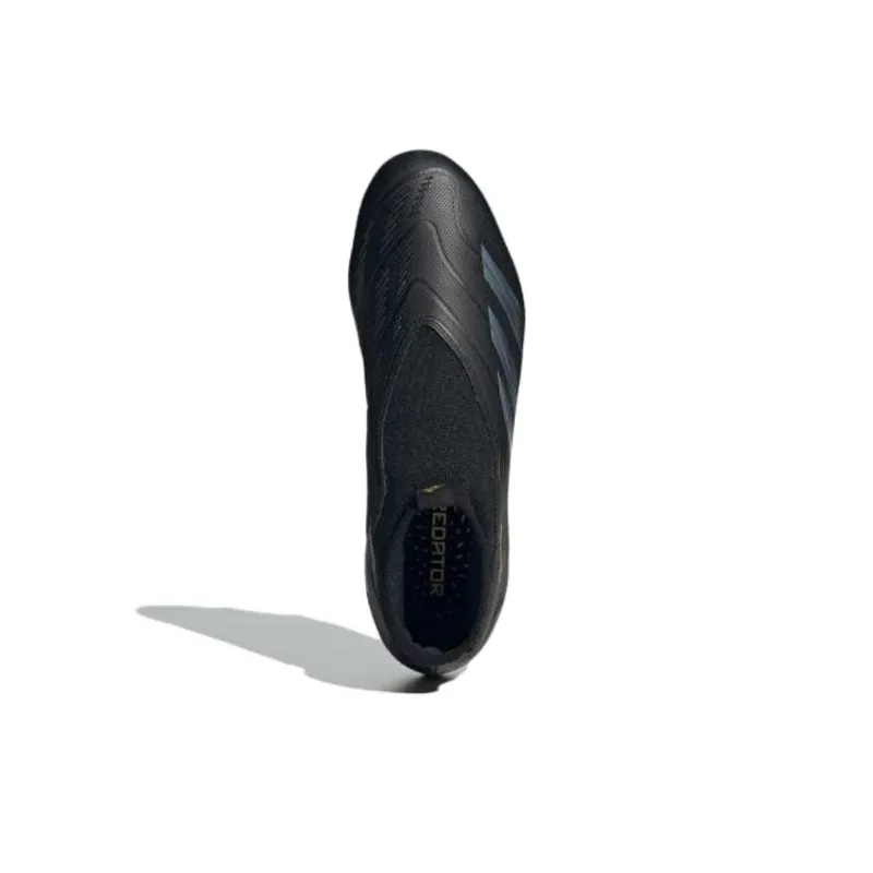 Adidas Predator League Laceless Fg Core Black Carbon Gold Metallic-2