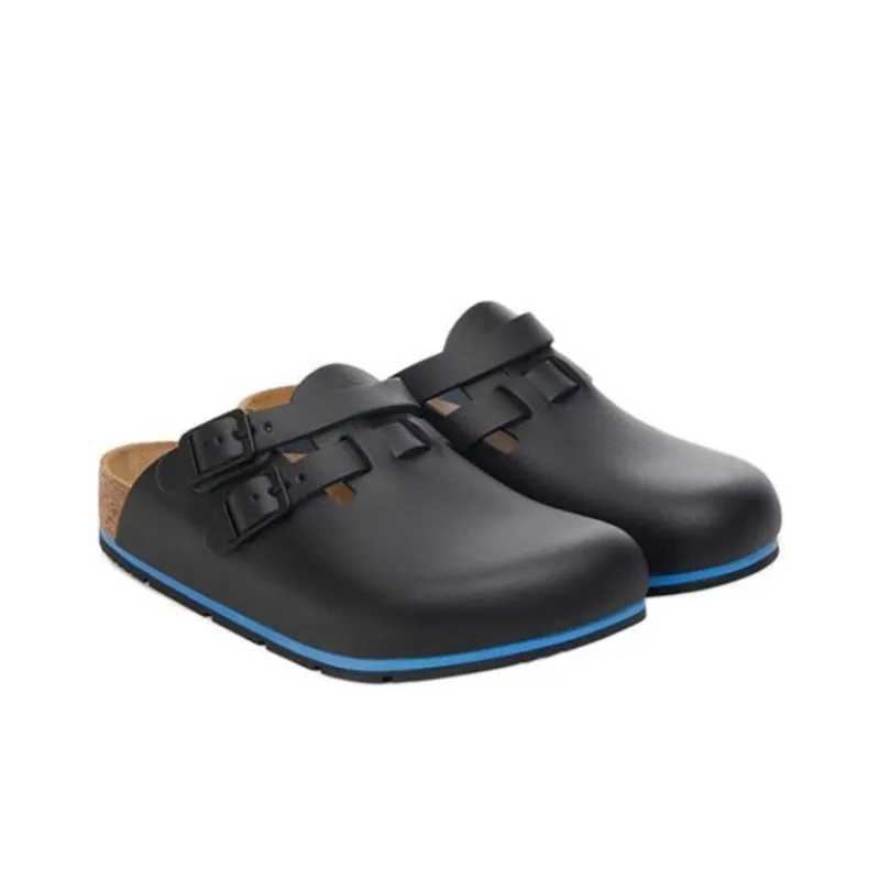 Birkenstock Kay Slip Resistant Wrap toe Slippers Women's Black Narrow Fit-3