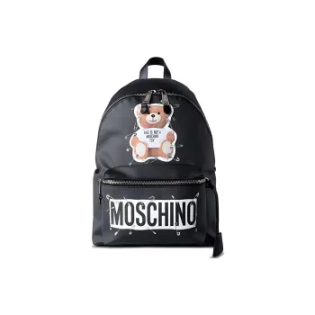 MOSCHINO Nylon Backpack Unisex Black