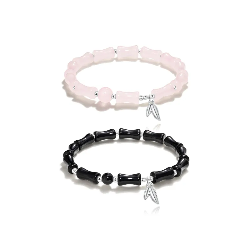Jodie&Kevin Colored Glaze Jade Bracelets Unisex-6