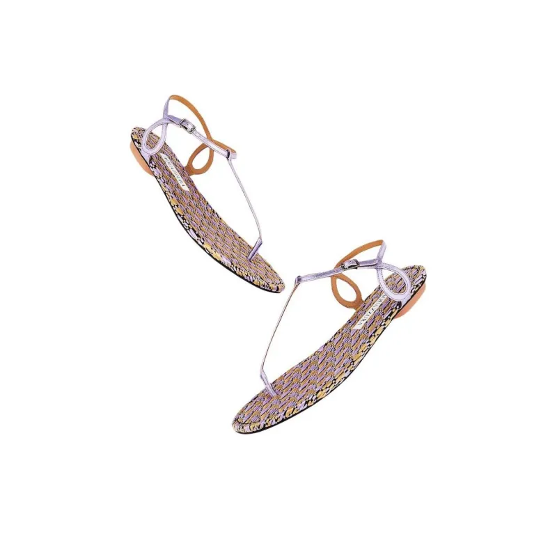 AQUAZZURA Almost Bare Strap Sandals Women's Purple-4