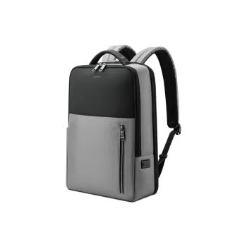 BOPAI Microfiber Synthetic Leather Laptop Bags Backpacks Backpack Regular Men's Black